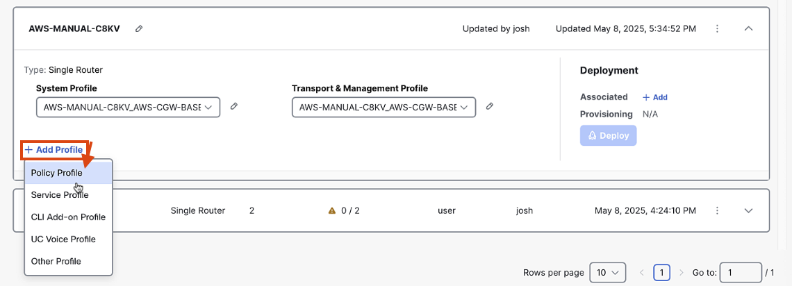 Policy Profile1
