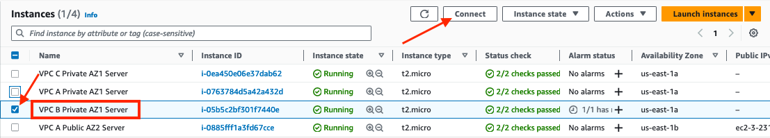 VPC B Instance